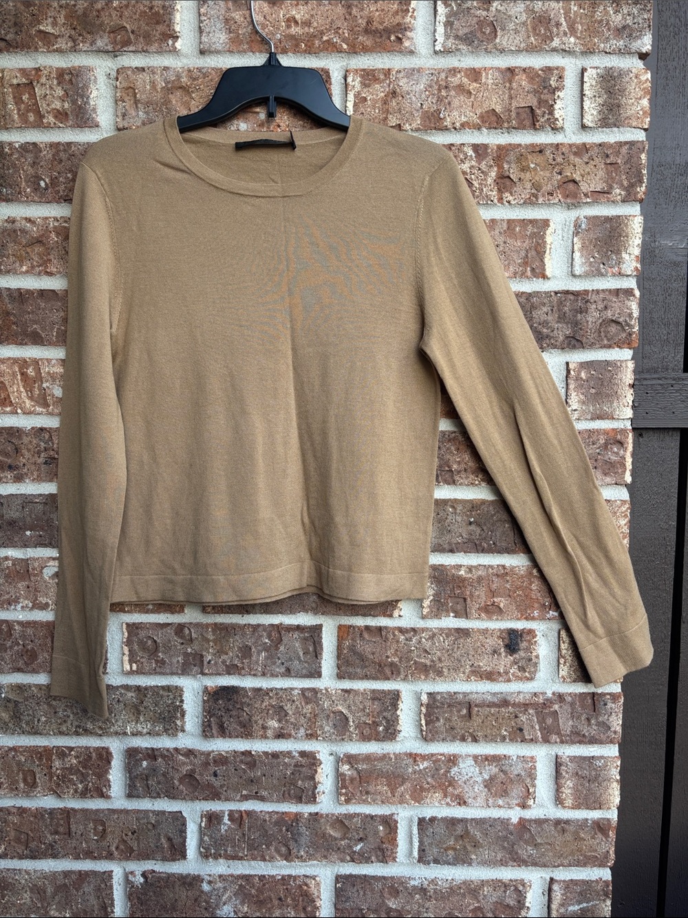 Jenni kayne quite luxury Crewneck lightweight Sweater in Camel